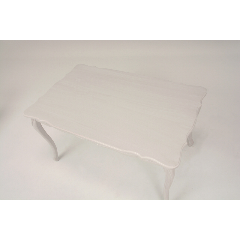 萩原 ダイニングテーブル　135×85cm アンティークホワイト RKT-1692AW 1台（ご注文単位1台）【直送品】