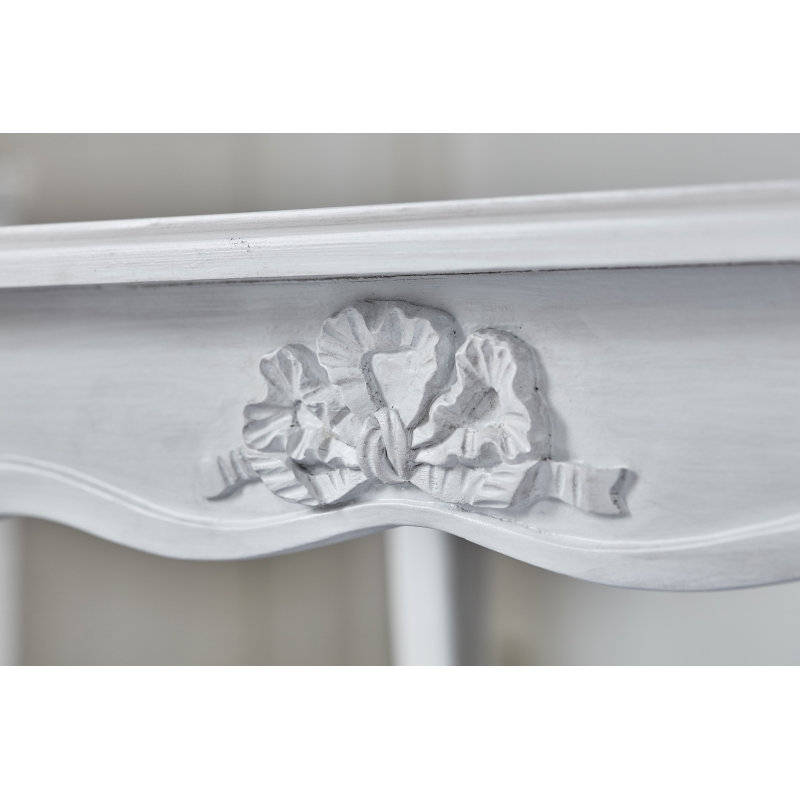 萩原 ダイニングテーブル　135×85cm アンティークホワイト RKT-1692AW 1台（ご注文単位1台）【直送品】