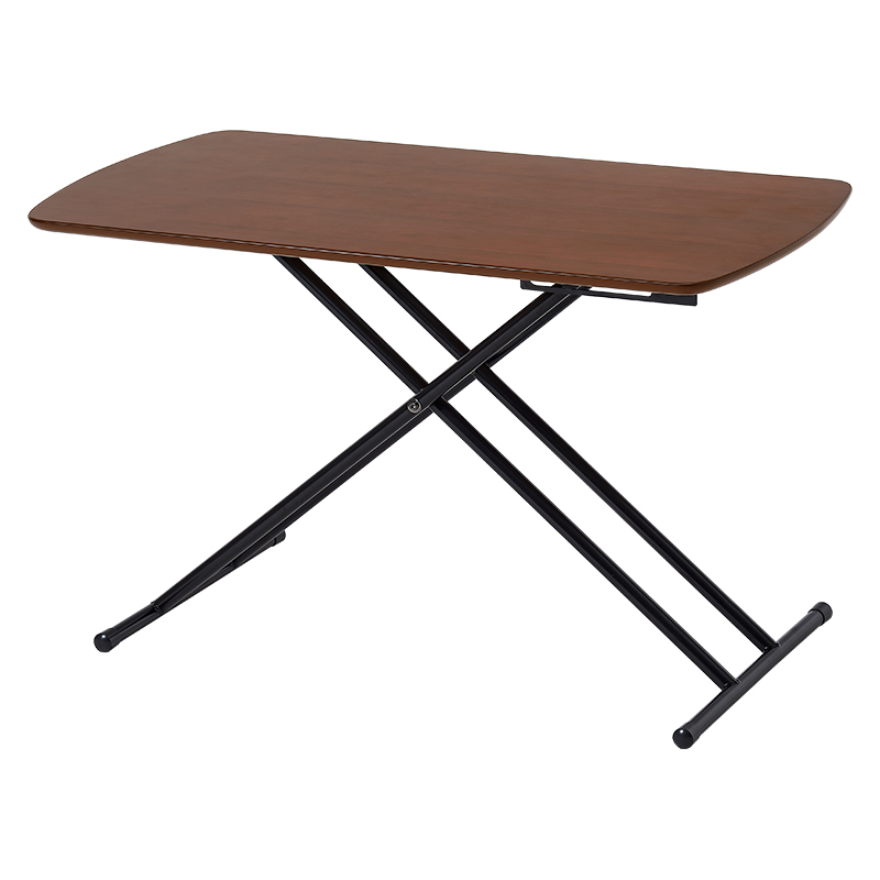 萩原 リフティングテーブル　幅100cm ダークブラウン KT-3182DBR 1台（ご注文単位1台）【直送品】