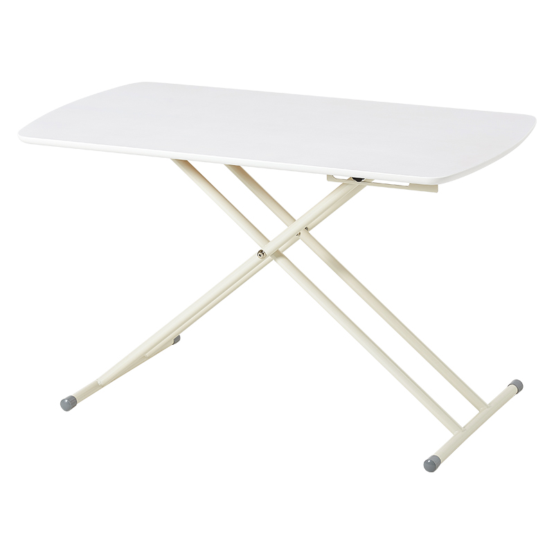 萩原 リフティングテーブル　幅100cm ホワイトウォッシュ KT-3182WS 1台（ご注文単位1台）【直送品】