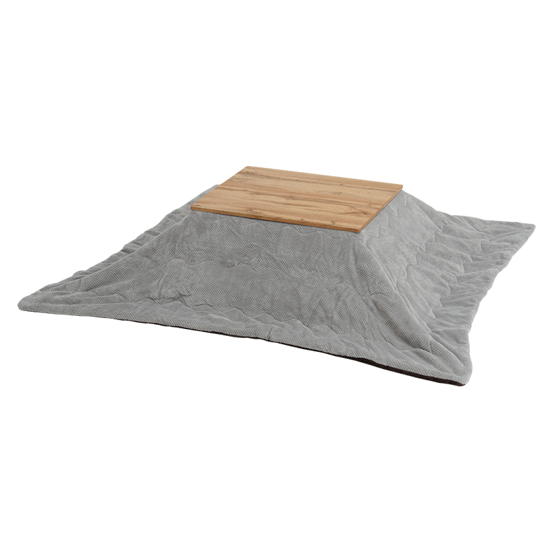 萩原 カルテスこたつ　75×60cm　うす掛け布団セット グレー カルテス7560＋ビケ7560GY 1セット（ご注文単位1セット）【直送品】