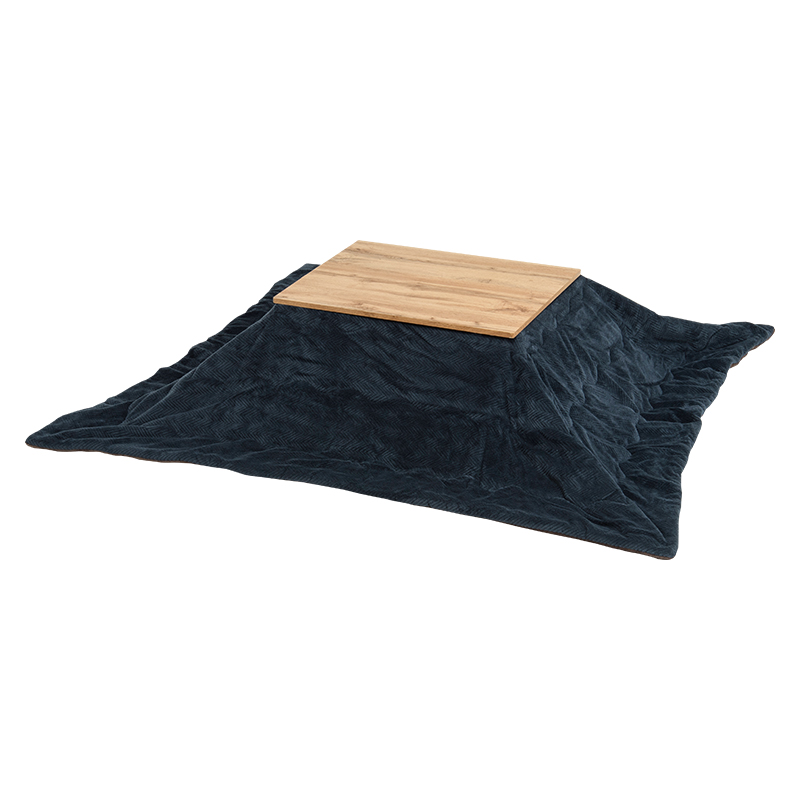 萩原 カルテスこたつ　75×60cm　うす掛け布団セット ネイビー カルテス7560＋ビケ7560NV 1セット（ご注文単位1セット）【直送品】