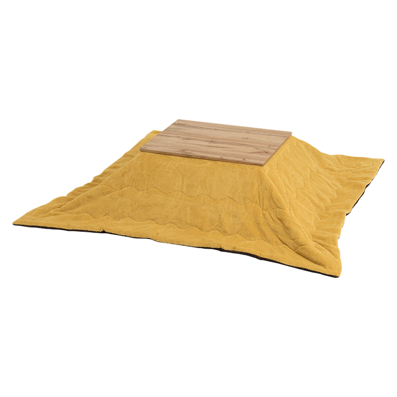 萩原 カルテスこたつ　75×60cm　うす掛け布団セット イエロー カルテス7560＋ビケ7560YE 1セット（ご注文単位1セット）【直送品】