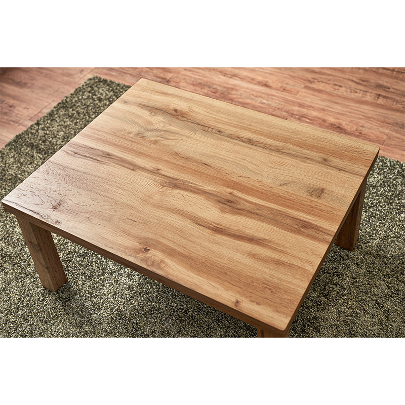 萩原 カルテスこたつ　75×60cm　うす掛け布団セット 丸柄　グリーン カルテス7560＋スノウ7560SGR 1セット（ご注文単位1セット）【直送品】