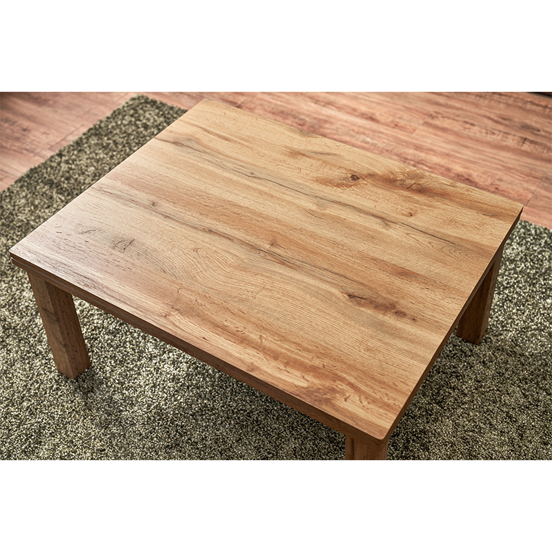 萩原 カルテスこたつ　75×60cm　うす掛け布団セット 丸柄　グリーン カルテス7560＋スノウ7560SGR 1セット（ご注文単位1セット）【直送品】