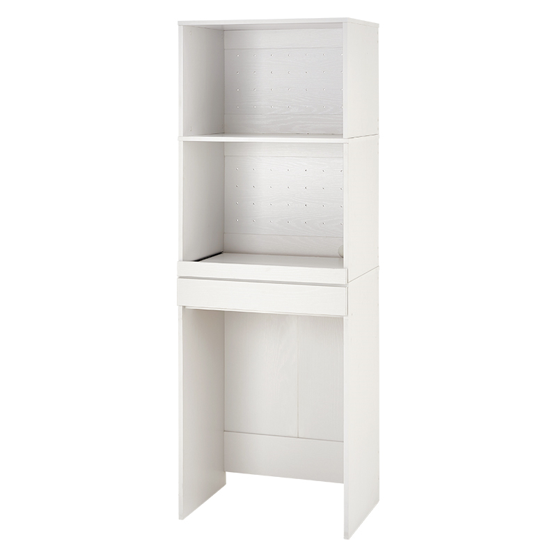 萩原 キッチンラック　幅58cm　3段オープンタイプ ホワイトウォッシュ RCC-1630WS-AS 1台（ご注文単位1台）【直送品】