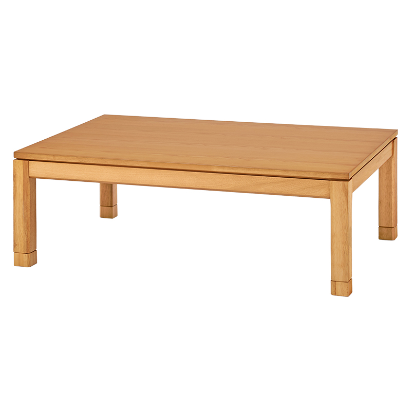 萩原 リビングこたつ ロータイプ 120×80cm ナチュラル シェルタK120NA-L 1台(ご注文単位1台)【直送品】