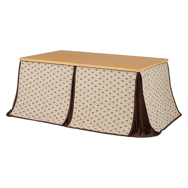 萩原 ダイニングこたつ3点セット　90×60cm ナチュラル KOT-7311-960＋KC-7589 1セット（ご注文単位1セット）【直送品】