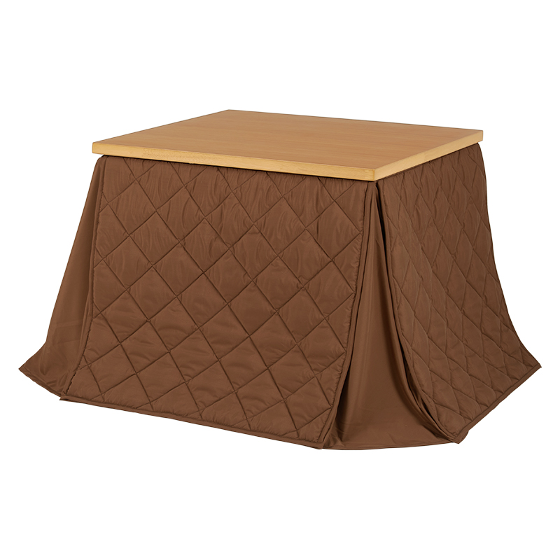 萩原 ダイニングこたつ4点セット　80×80cm ナチュラル KOT-7311-80＋KC-7589 1セット（ご注文単位1セット）【直送品】