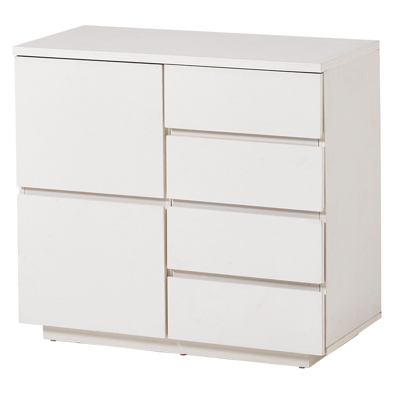 萩原 キャビネット 幅79cm ホワイト RCC-1490WH 1台(ご注文単位1台)【直送品】