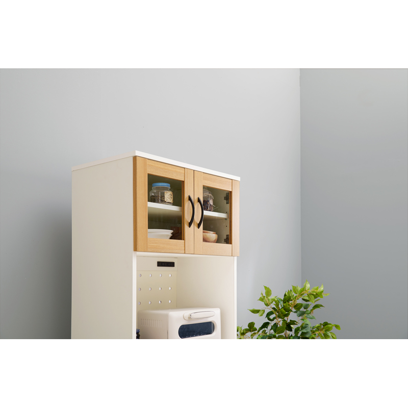 萩原 キッチンキャビネット 幅60cm Cタイプ ホワイト RCC-1493WH-AS 1台(ご注文単位1台)【直送品】