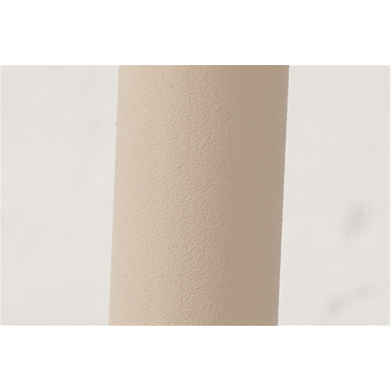 萩原 カフェテーブル80cm&チェア 3点セット ホワイト/ベージュ BT-8659WH-56BE-3S 1セット(ご注文単位1セット)【直送品】