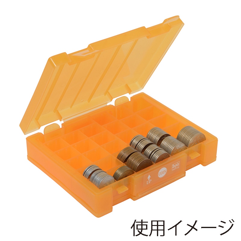 エンゲルス コインストッカー マネ-ボックス オレンジ YH-600 1個(ご注文単位1個)【直送品】