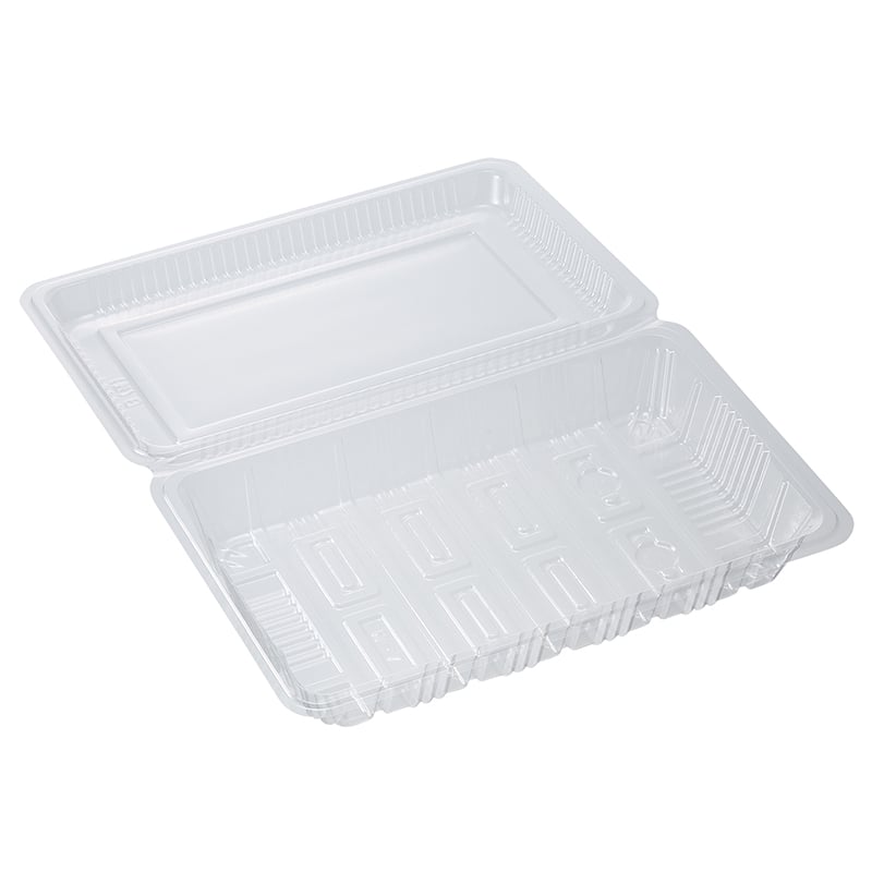 シーピー化成 食品容器 フードパック(折蓋タイプ) H-7-B 特中浅 100枚/袋