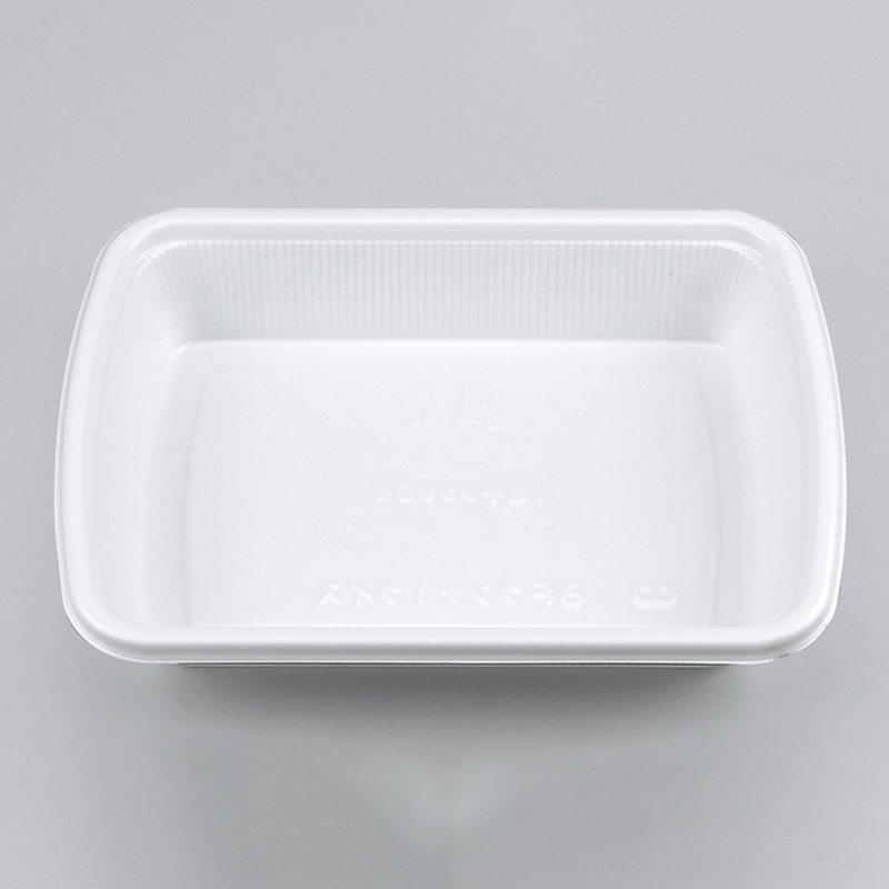 シーピー化成 弁当容器 BFランチ 本体 ライス 1 ホワイト 50枚/袋(ご注文単位24袋)【直送品】