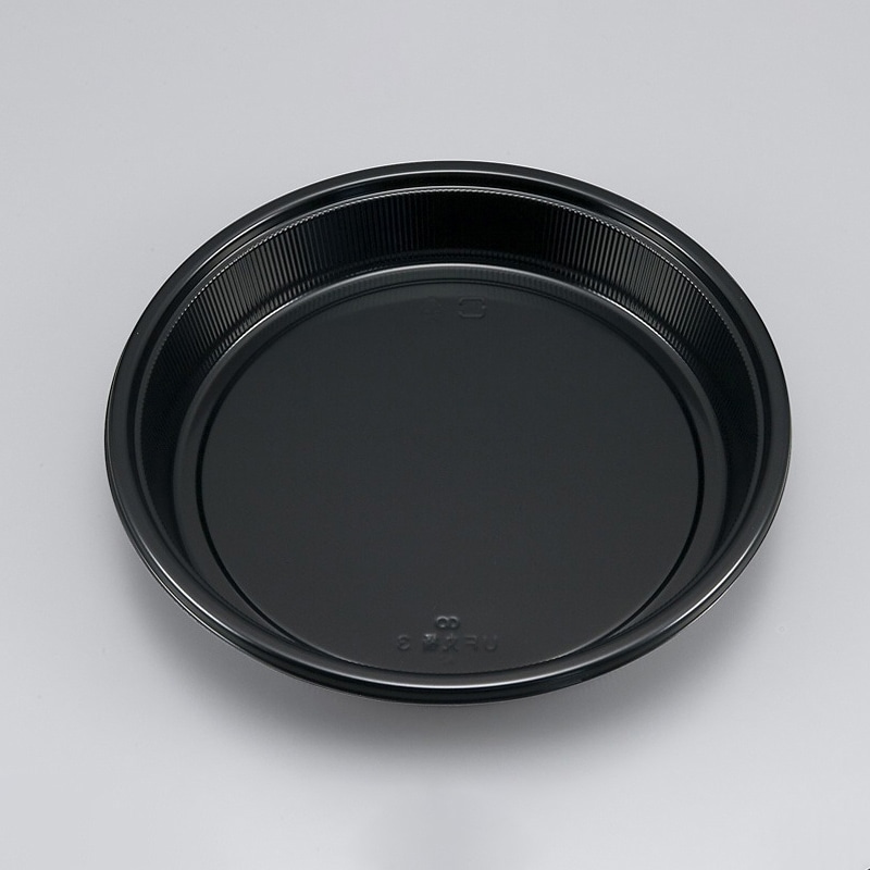 シーピー化成 寿司容器　UF丸桶　本体 3 黒 10枚/袋（ご注文単位24袋）【直送品】