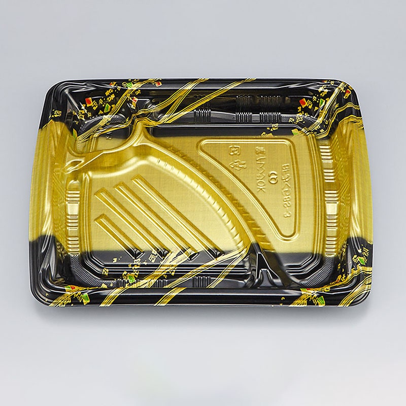 シーピー化成 弁当容器　BFみくら　本体 8S-3 舞帯金 50枚/袋（ご注文単位16袋）【直送品】