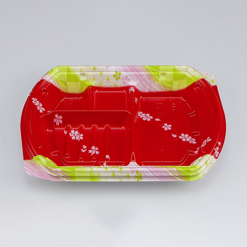 シーピー化成 弁当容器　BFN味音　本体 23-2 春茜 50枚/袋（ご注文単位12袋）【直送品】