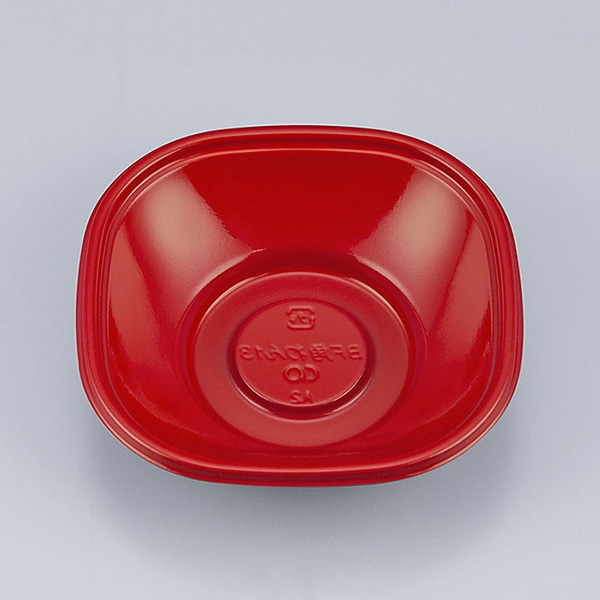 シーピー化成 碗容器 BF角わん 13 朱 50枚/袋(ご注文単位24袋)【直送品】