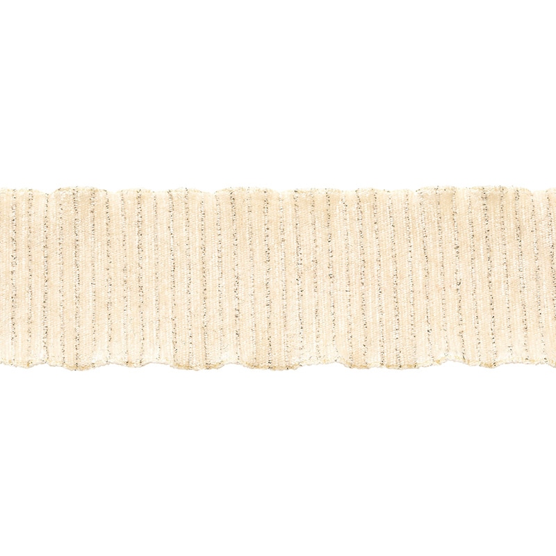 東京リボン リボン ラメシェニール 50027 35×10 #1 アイボリー 1巻（ご注文単位1巻）【直送品】