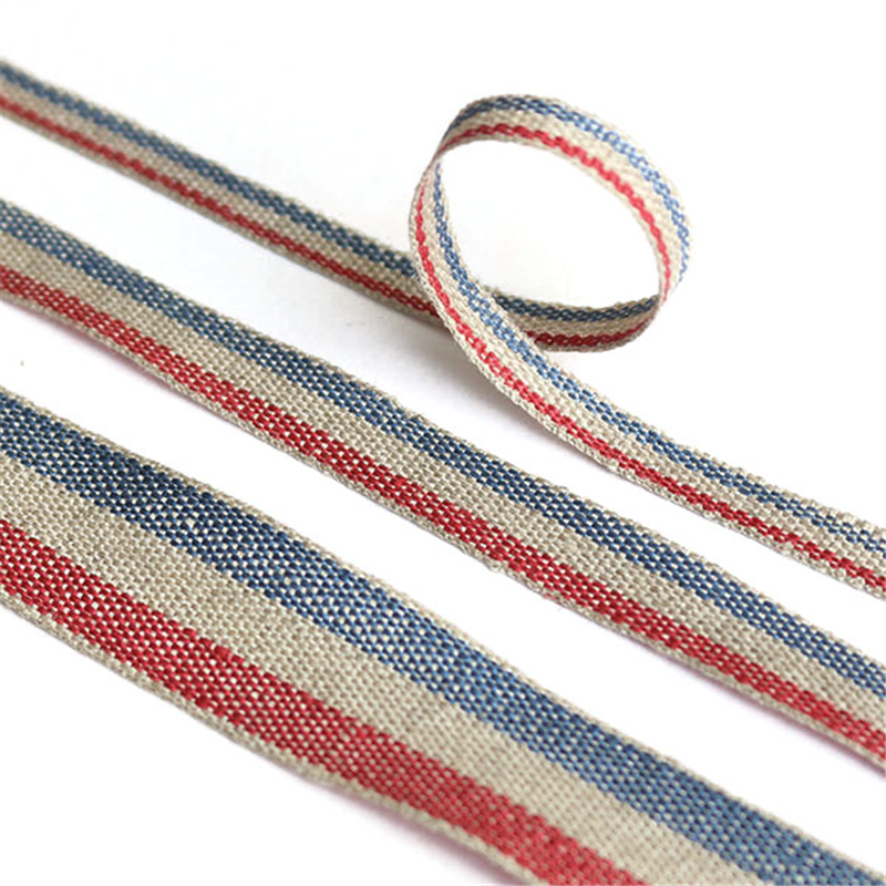 Blanc de コア リボン リネン (トリコロール) No.3727 18mm×10m 1巻（ご注文単位1巻）【直送品】