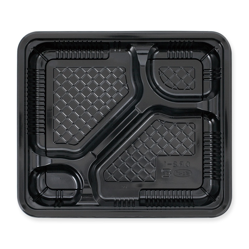 エフピコチューパ 弁当容器　CR弁当　本体 CR-2-1 黒 50枚/袋（ご注文単位12袋）【直送品】