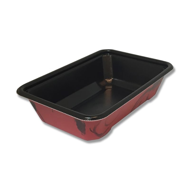 エフピコチューパ 弁当容器　MFP極み重　本体 74 会津赤 50枚/袋（ご注文単位12袋）【直送品】