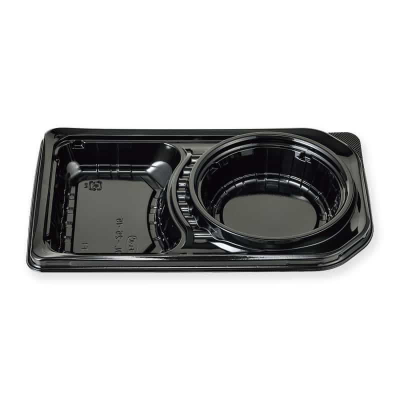 エフピコチューパ 弁当容器 デリカランチ DL本体 25-15 黒 50枚/袋