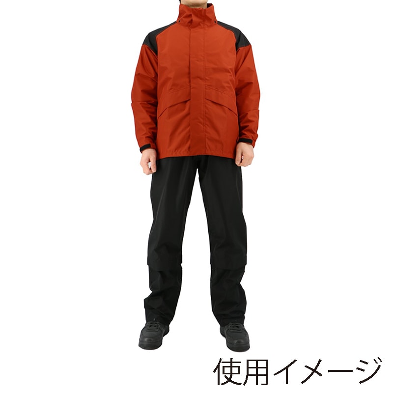 弘進ゴム ストームバスター　ODR透湿LIGHTレインスーツ B-1300 レッド　LL 1枚（ご注文単位1枚）【直送品】