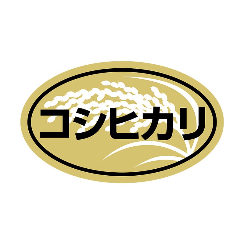 ヒカリ紙工 シール SMラベル 1000枚入 N6610 コシヒカリ 1袋(ご注文単位1袋)【直送品】