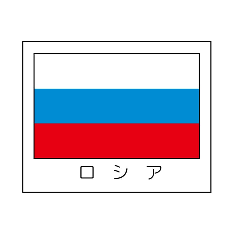 ヒカリ紙工 シール　SMラベル 1000枚入 K9110 ロシア　1袋（ご注文単位1袋）【直送品】