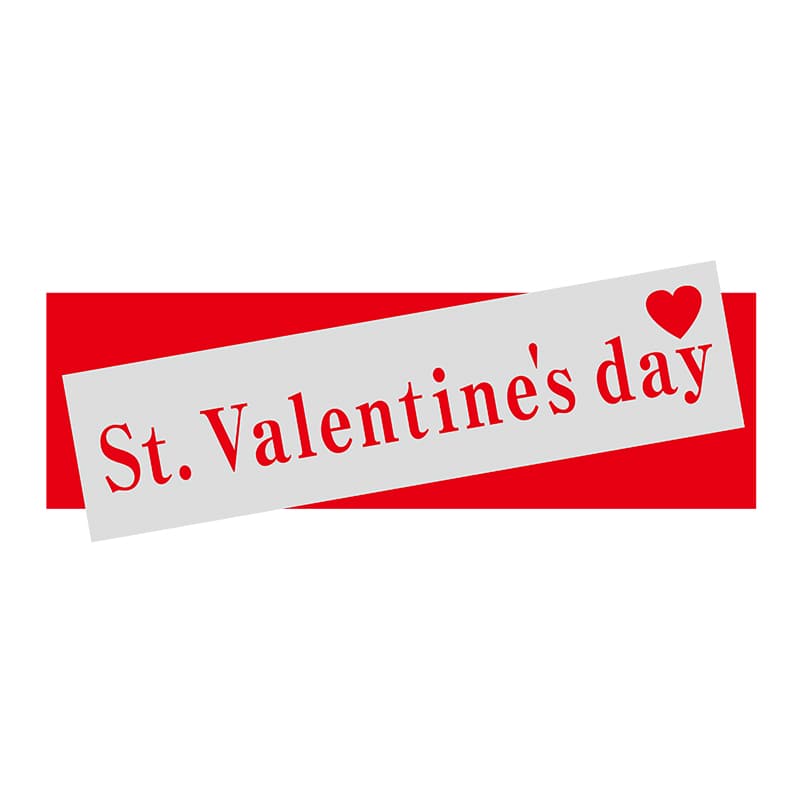 ヒカリ紙工 シール SMラベル 400枚入 2H001 St.Valentine’sday 1袋(ご注文単位1袋)【直送品】