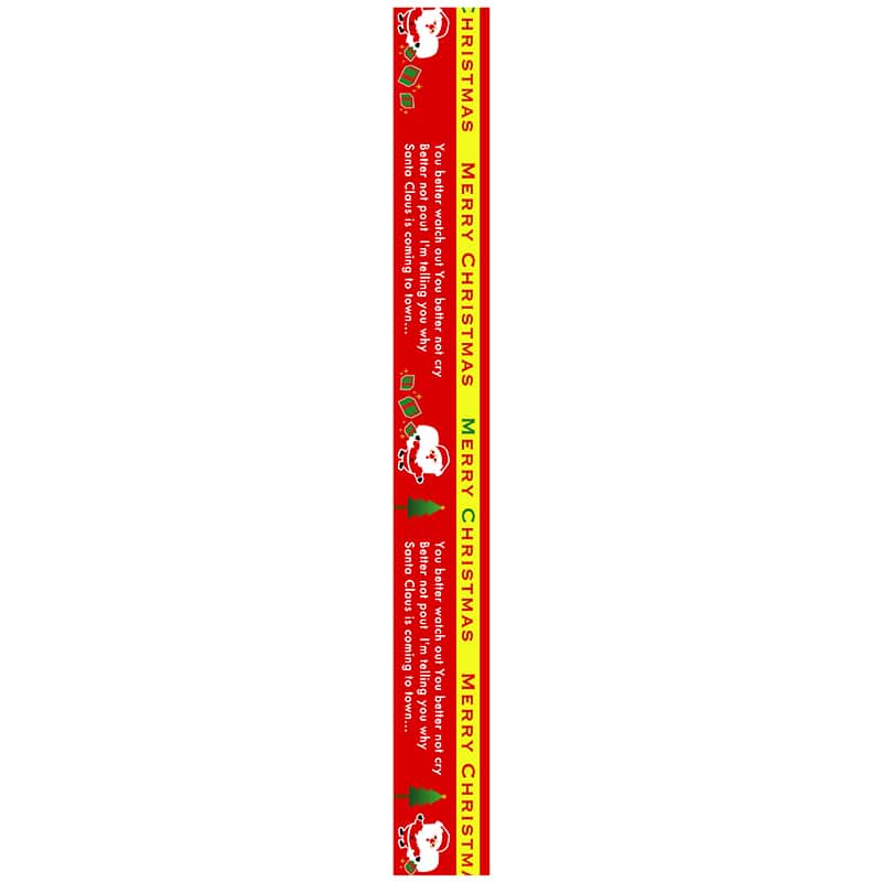 ヒカリ紙工 シール　SMラベル 100枚入  GY156 帯ラベルMERRY CHRISTMAS　1袋（ご注文単位1袋）【直送品】