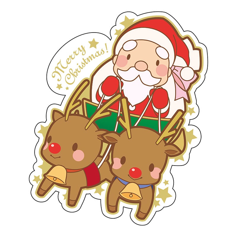 ヒカリ紙工 シール SMラベル 500枚入 GY190 Merry Xmas 1袋(ご注文単位1袋)【直送品】