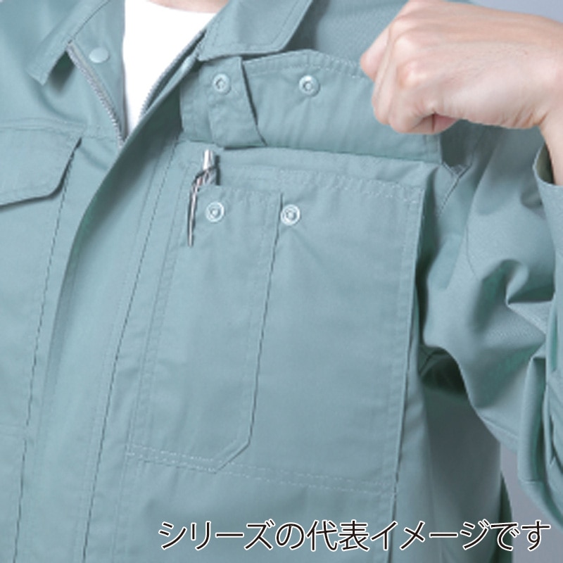 コーコス信岡 製品制電 半袖ブルゾン J-560 モスグリーン M 1枚（ご注文単位1枚）【直送品】