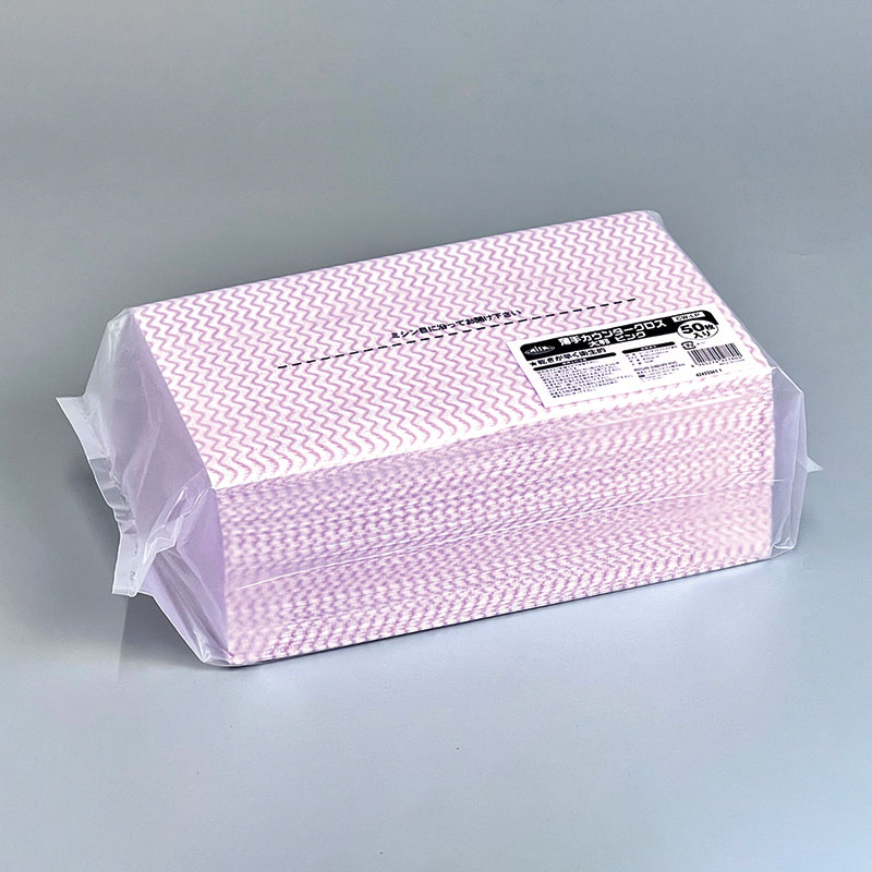 ヒメプラ カウンタークロス 大判薄手 CWL-50P ピンク 50枚/袋(ご注文単位16袋)【直送品】