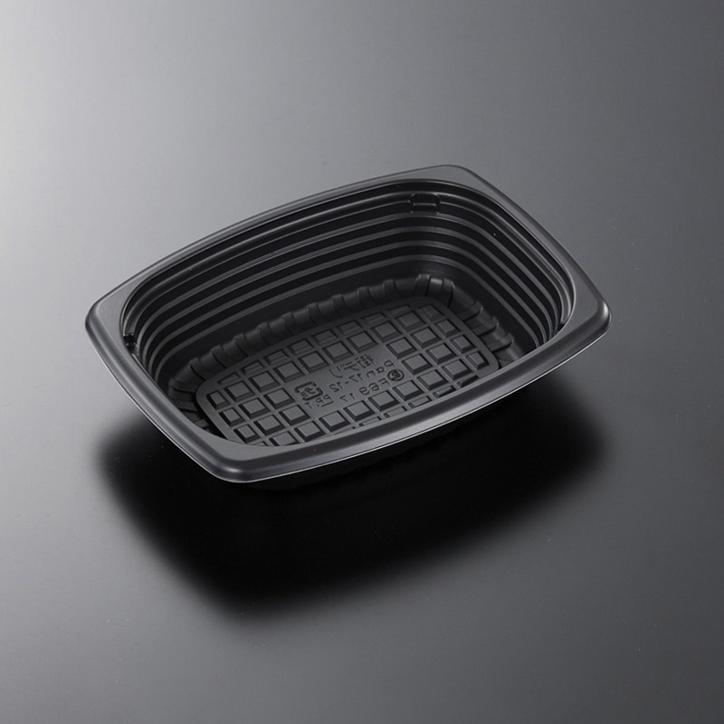 中央化学 惣菜容器 CT街デリPAN 本体 17-12 BK 50枚/袋(ご注文単位24袋)【直送品】