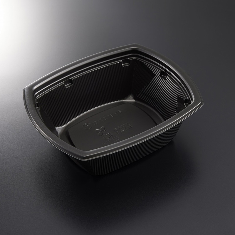 中央化学 弁当容器　バイオCTコバコ 18-15　BK　身  50枚/袋（ご注文単位12袋）【直送品】