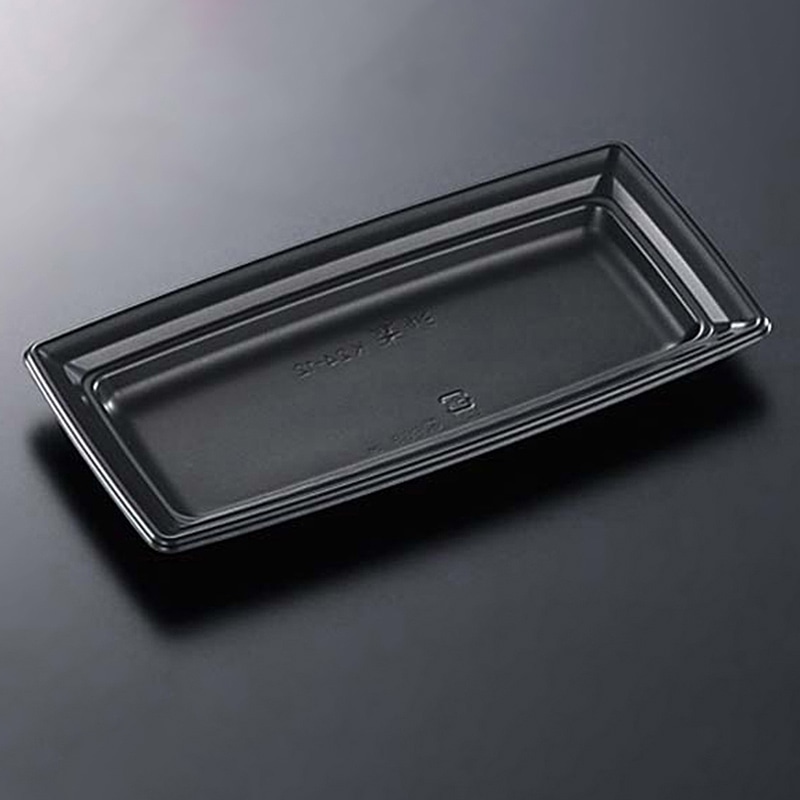 中央化学 惣菜容器 CT沙楽 本体 K24-12 BK 50枚/袋（ご注文単位16袋）【直送品】