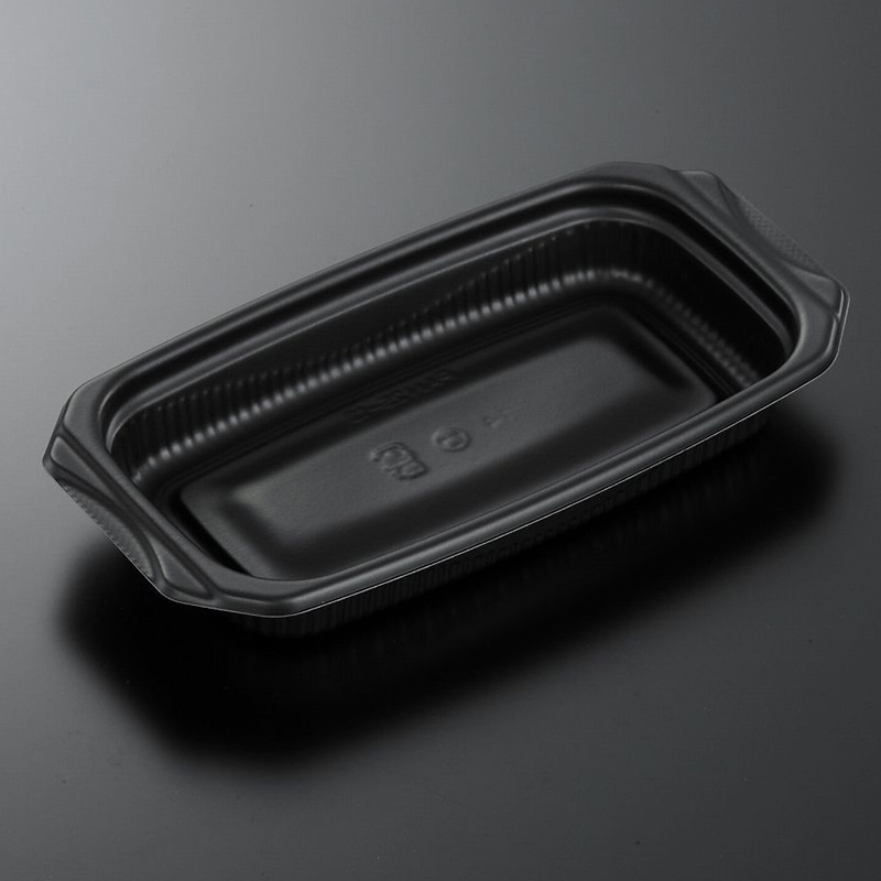 中央化学 惣菜容器 SDビストロPAN 本体 25-13 BK 50枚/袋（ご注文単位12袋）【直送品】