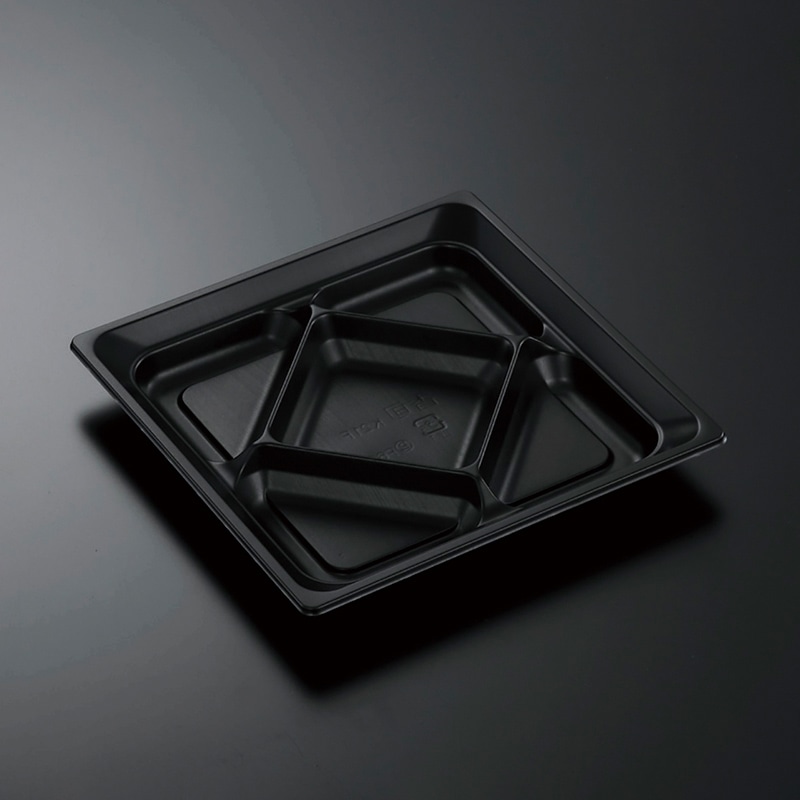 中央化学 弁当容器 CT香旬 K21F 本体 黒 50枚/袋