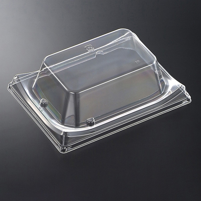 中央化学 刺身容器 CT波ね皿 蓋 16-12 50枚/袋(ご注文単位18袋)【直送品】