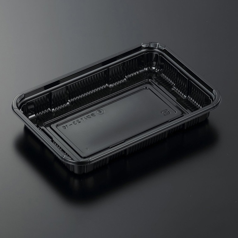 中央化学 精肉容器 HSラクパ 本体 23-16 BK 50箱/袋（ご注文単位12袋）【直送品】