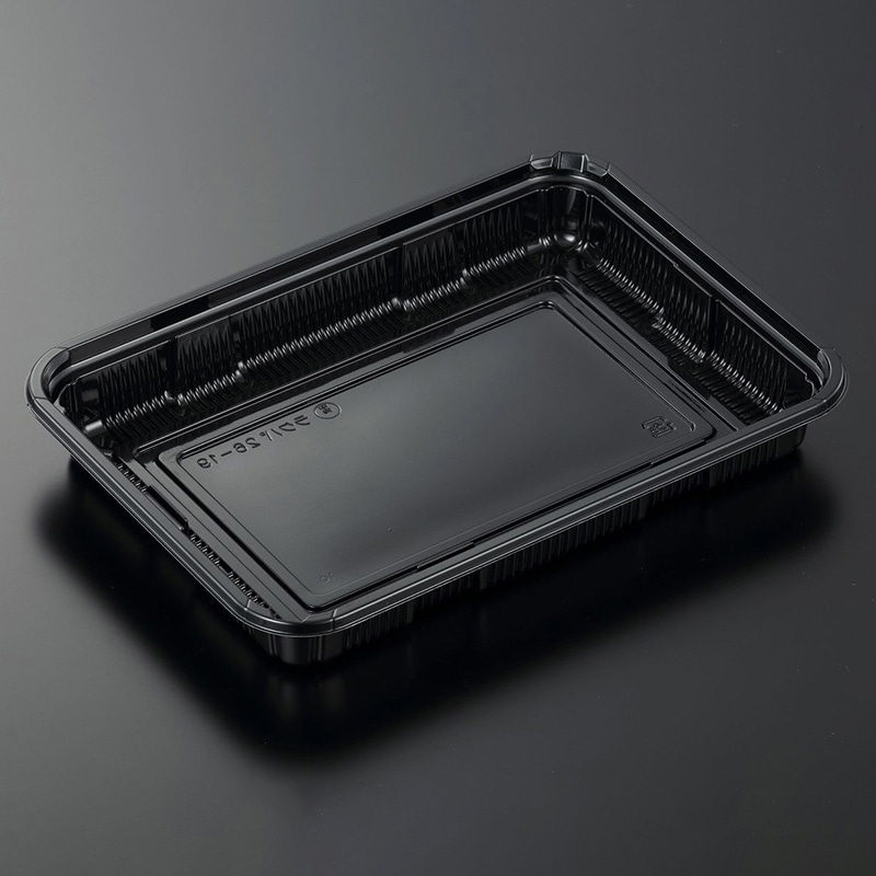 中央化学 精肉容器 HSラクパ 本体 26-19 BK 50枚/袋（ご注文単位12袋）【直送品】