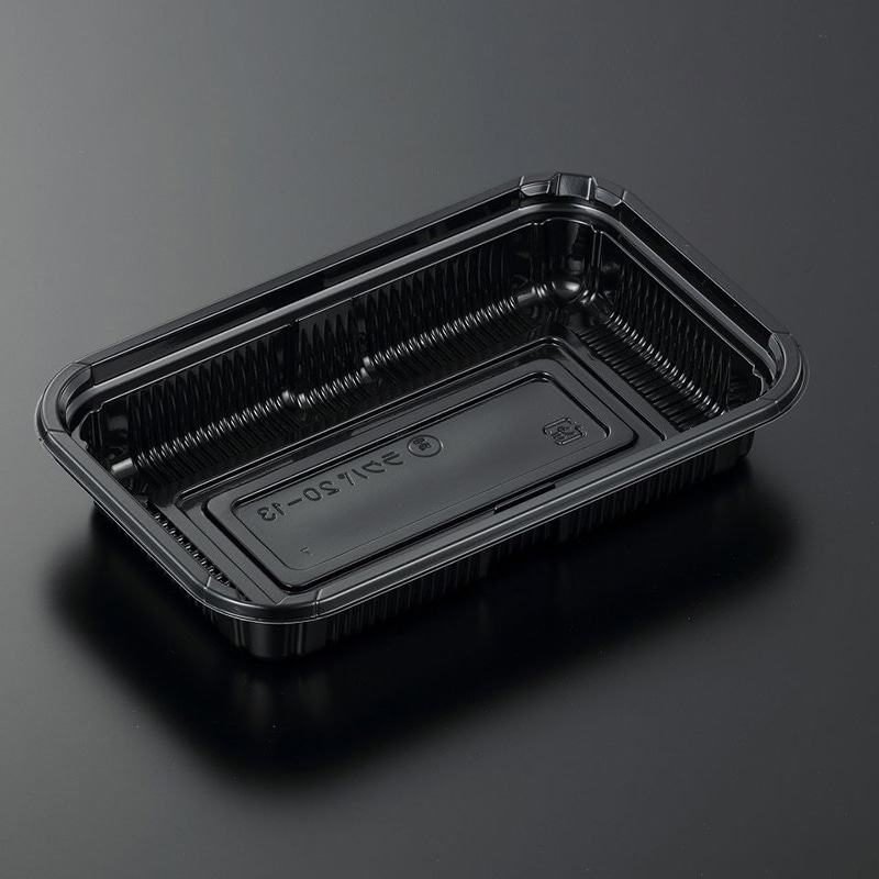 中央化学 精肉容器 HSラクパ 本体 20-13 BK 50枚/袋（ご注文単位16袋）【直送品】