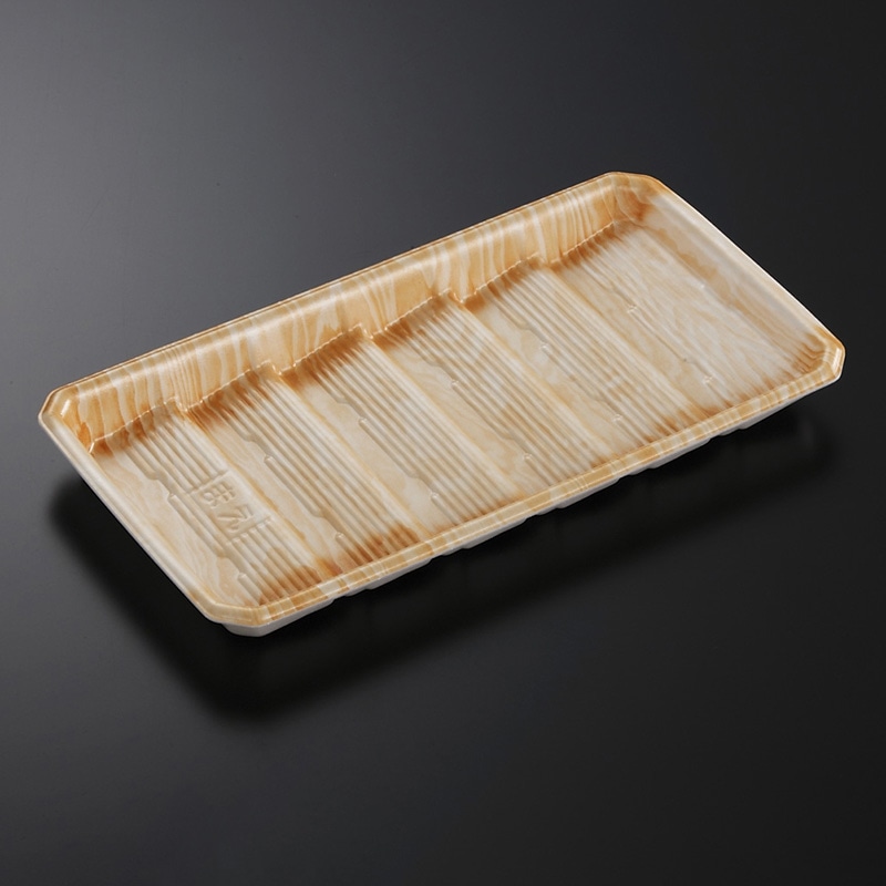 中央化学 精肉トレー DAT 27-15 木肌OR 50枚/袋（ご注文単位12袋）【直送品】