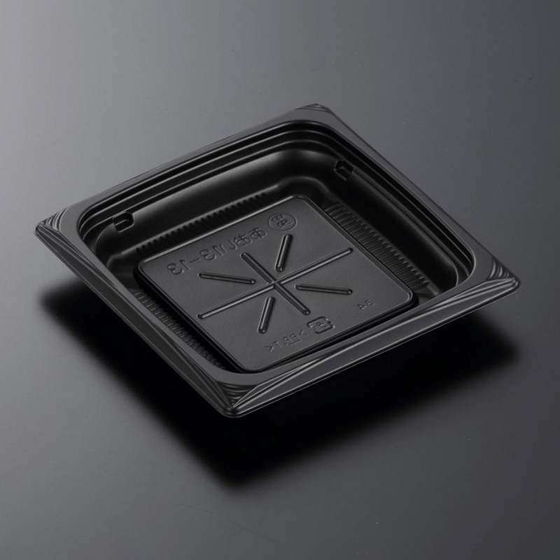 中央化学 惣菜容器 葵 本体 13-13 BK 50枚/袋（ご注文単位36袋）【直送品】