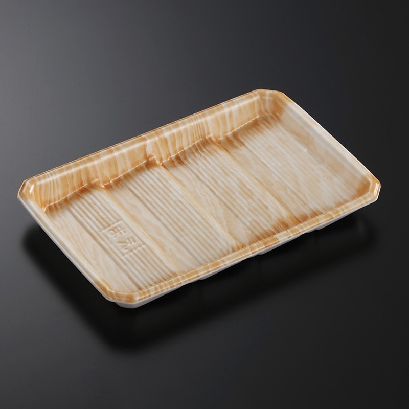 中央化学 精肉トレー DAT 22-15 木肌OR 50枚/袋（ご注文単位16袋）【直送品】