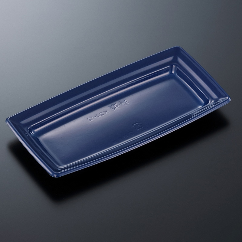 中央化学 惣菜容器 CT沙楽 本体 K24-12 紺-BK 50枚/袋（ご注文単位16袋）【直送品】