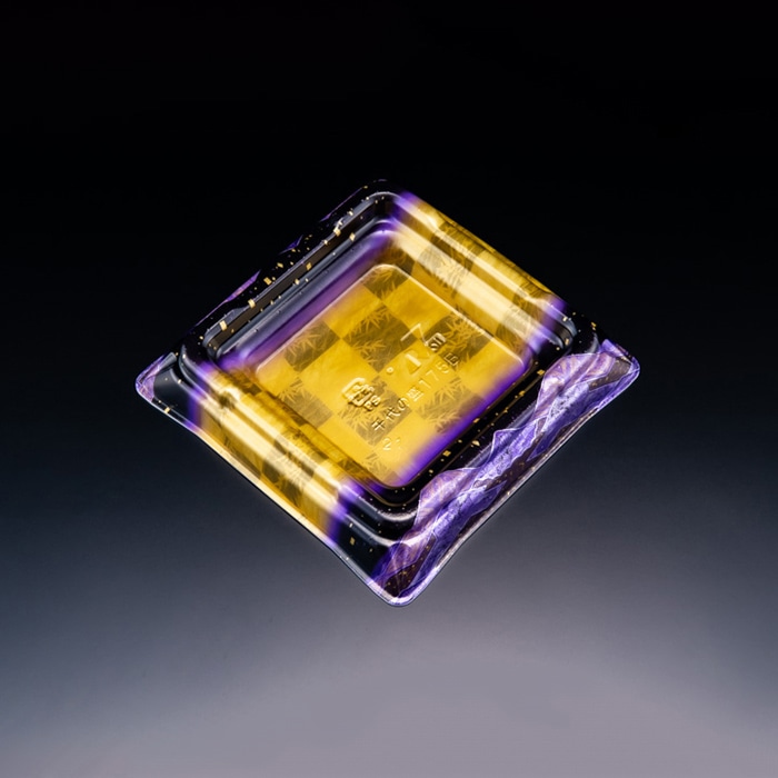 リスパック 寿司容器　千代の盛　本体 175B RSAT005　天箔紫 50枚/袋（ご注文単位9袋）【直送品】